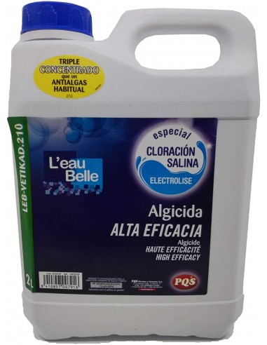 ALGICIDA ALTA EFICACIA CLORACIÓN SALINA 2L